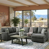 Elanville Chaise Lounge - Charcoal