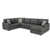 Elanville Chaise Lounge - Charcoal