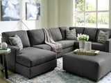 Elanville Chaise Lounge - Charcoal