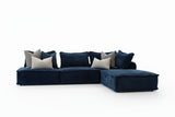 Seattle 3 Seater with Chaise - Blue