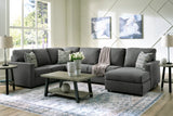 Elanville Chaise Lounge - Charcoal