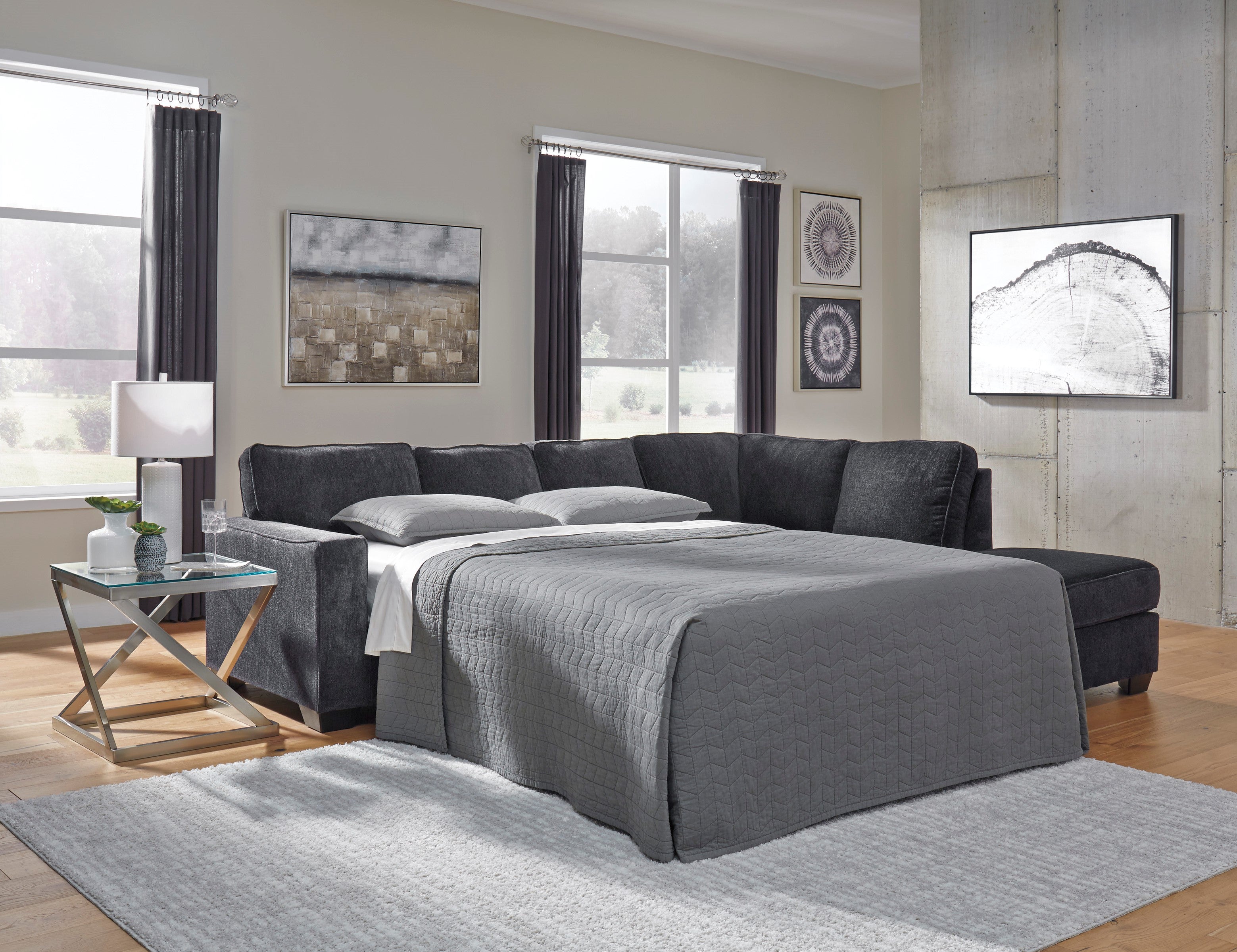 Buy Atlanta Chaise Lounge with Sofa Bed Perth Online – Furniture Barn