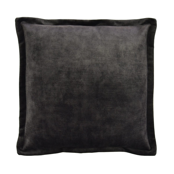Essential Plush Velvet Cushion - Dark Grey