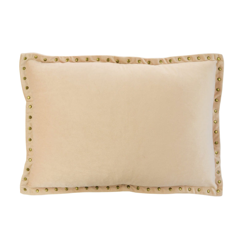 Essential Fine Velvet Lumbar Cushion - Ivory