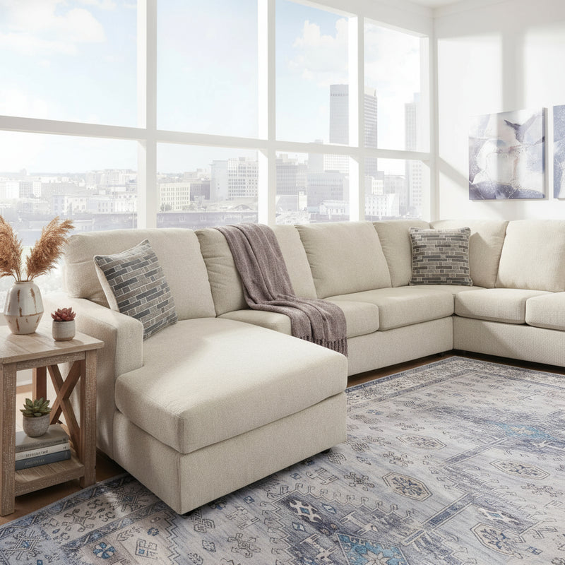 Elanville Chaise Lounge - Linen