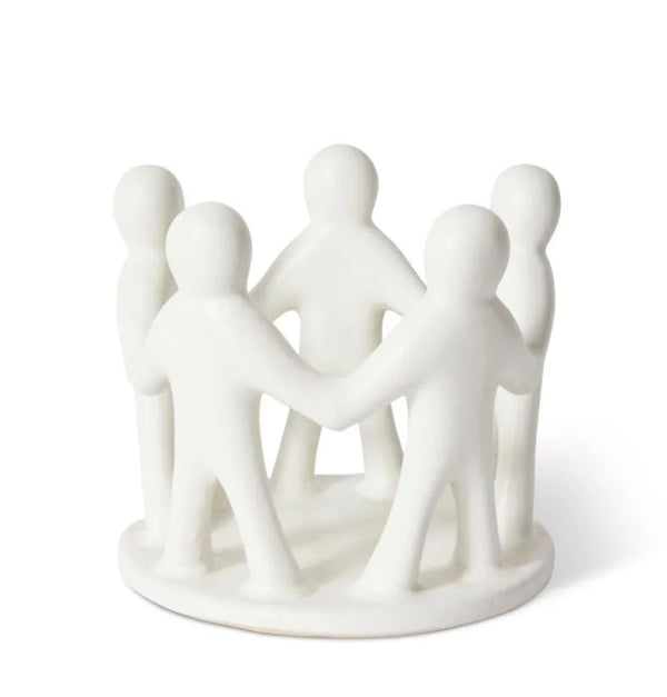 Friend Circle Sculpture - White