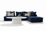 Seattle 3 Seater with Chaise - Blue