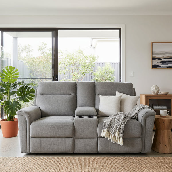 Terrance 2 Seater Power Recliner with Console