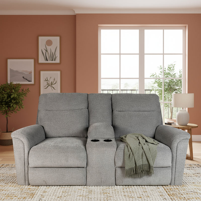 Terrance 2 Seater Power Recliner with Console