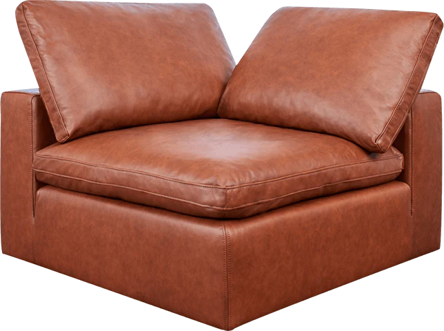 Cognac Leather Sofa Piece