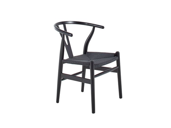 Elm Wishbone Chair - Black