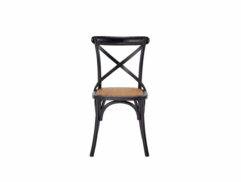Cross Back Chair (Black)