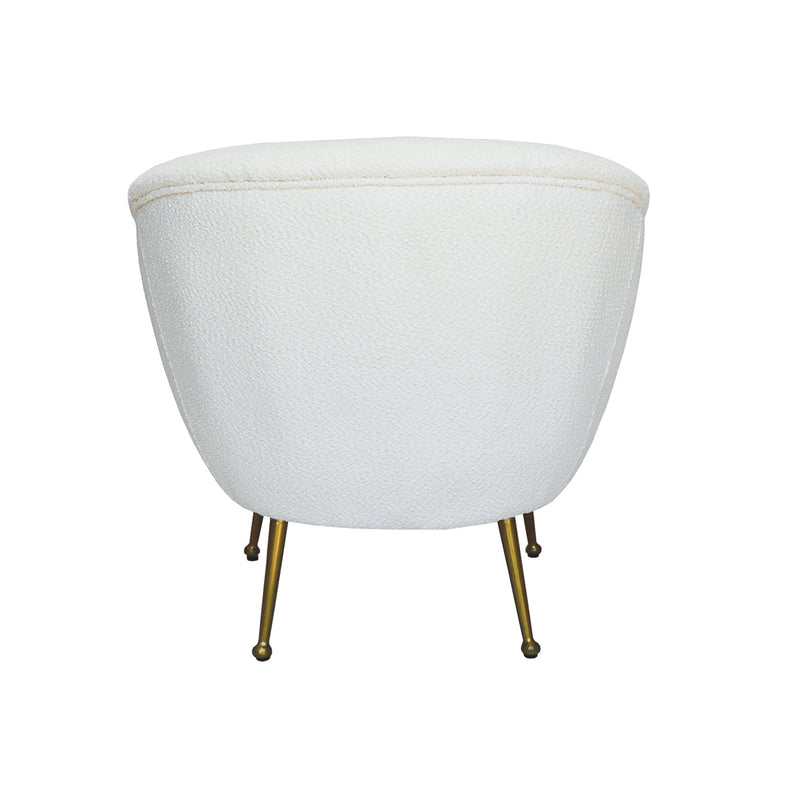 Como Accent Chair - Boucle Ivory