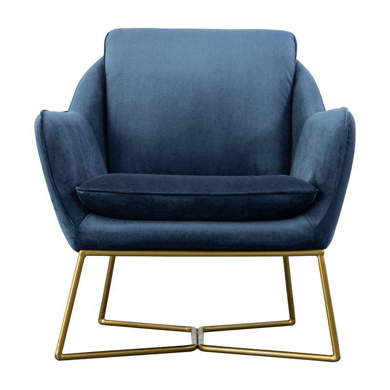 Lucca Velvet Chair - Sapphire
