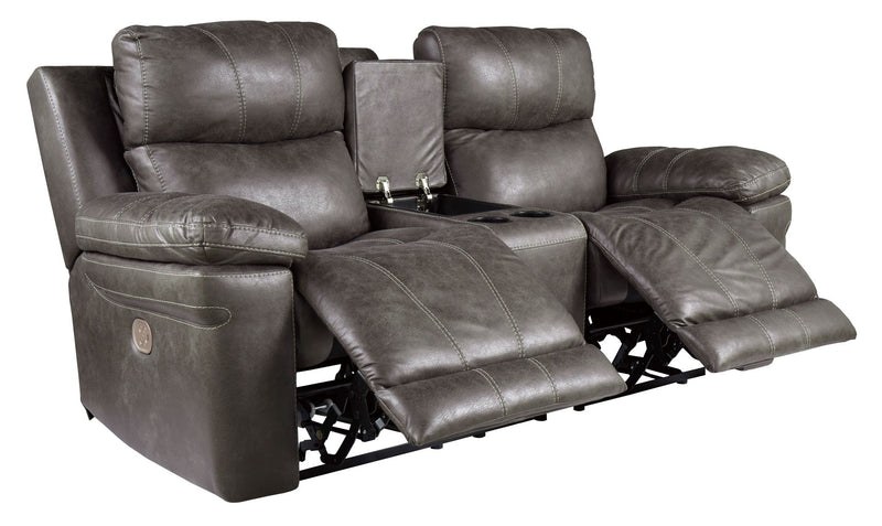 Erlangen 2 Seater Reclining Sofa with Console