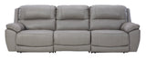 Roscoe 3 Seater with 2 Power Recliners - Grey