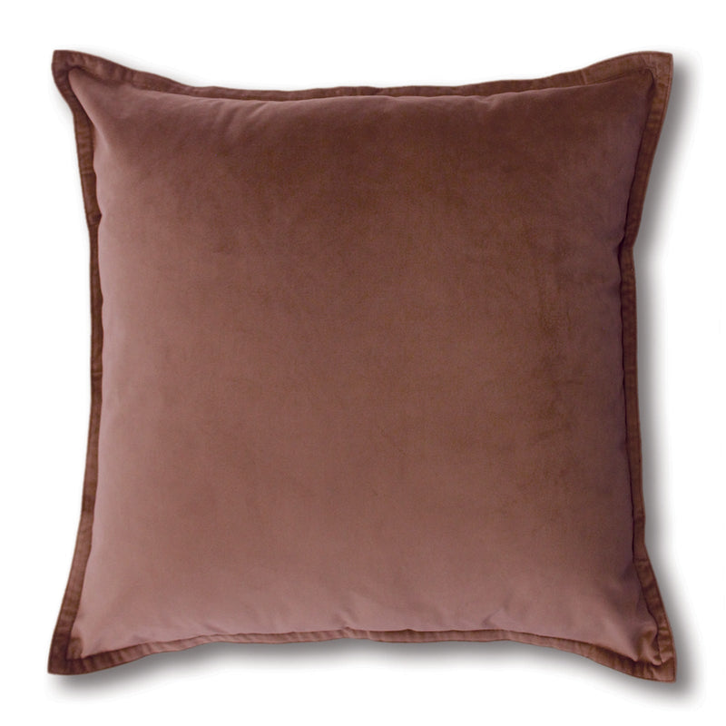 Mira Velvet Cushion - Rust
