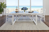 Hampton Dining Table with Glass Inserts