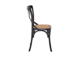 Cross Back Chair (Black)
