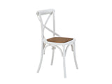 Cross Back Chair (White)