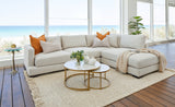 Xavier 3 Seater with Chaise - Stone